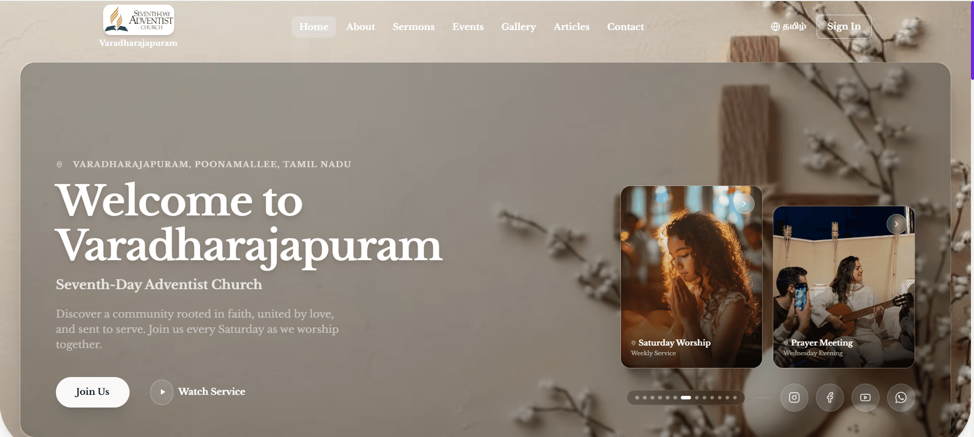 A Comprehensive Church Web App